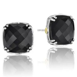 Tacori Bold Cushion Cut Gem Stud, Black Onyx